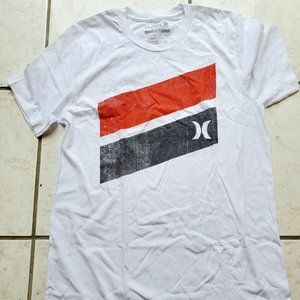 Hurley Mens White T Shirt.L   Large Short Sleeve